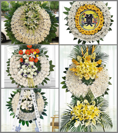 山东青岛平度市南村镇大刘家村花圈速递